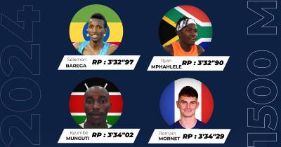 Un champion olympique sur le 1500m hommes