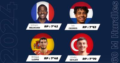 Un 60m Haies hommes explosif